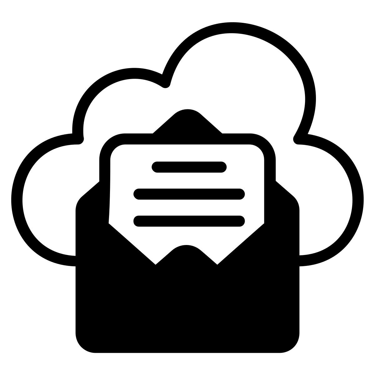 messagerie cloud icon