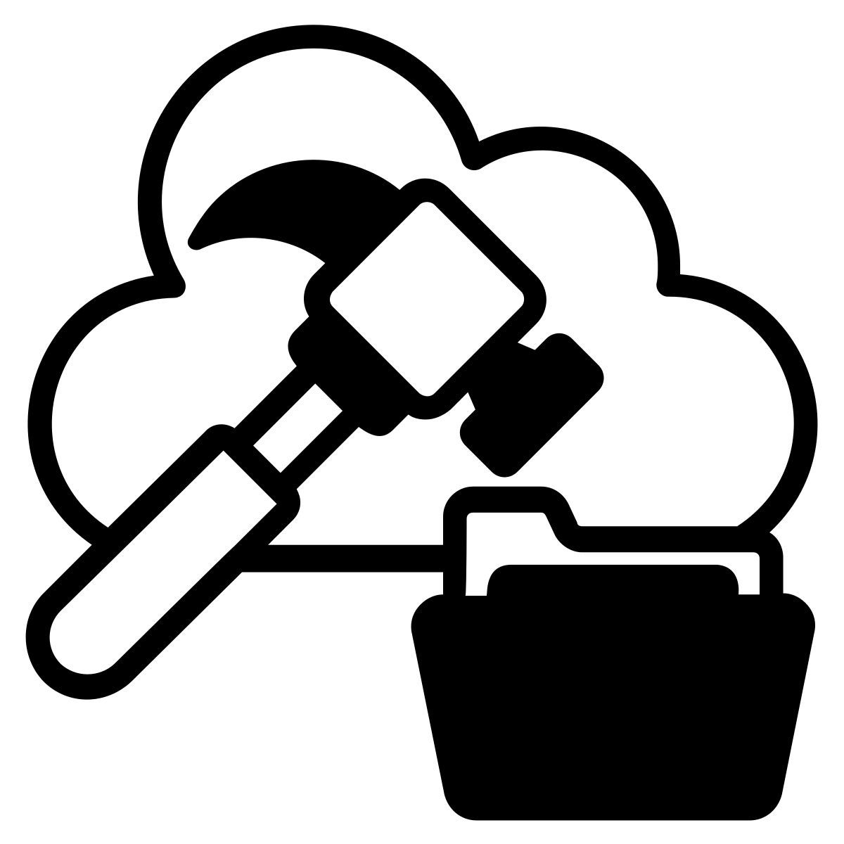 cloud mining icon