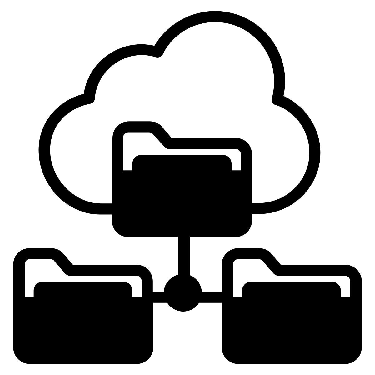 condivisione nel cloud icon
