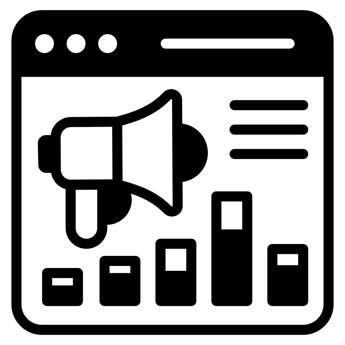 content marketing icon