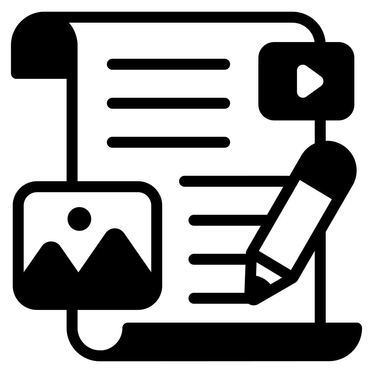 content writing icon