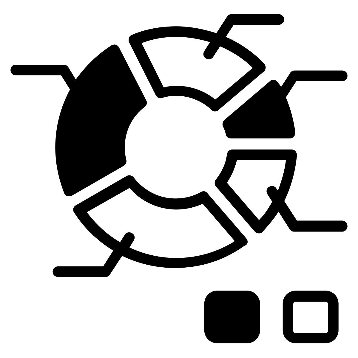 donut chart icon