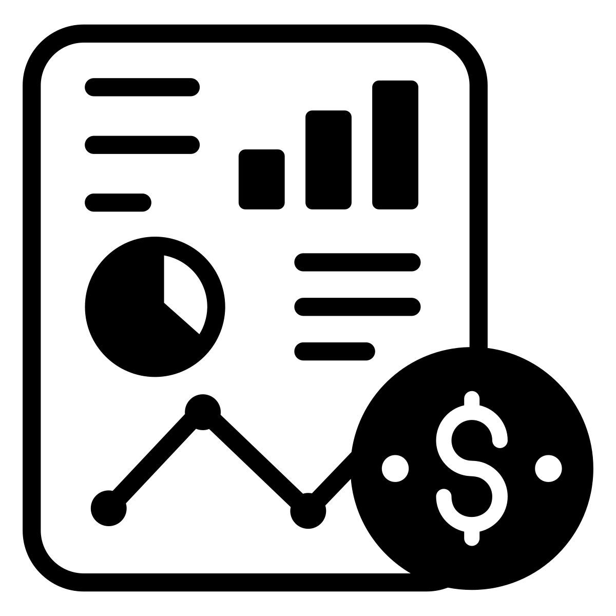 informe financiero icon