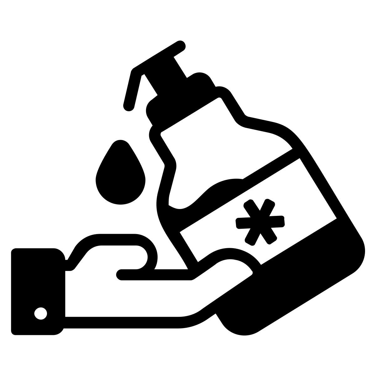 hand sanitizer icon
