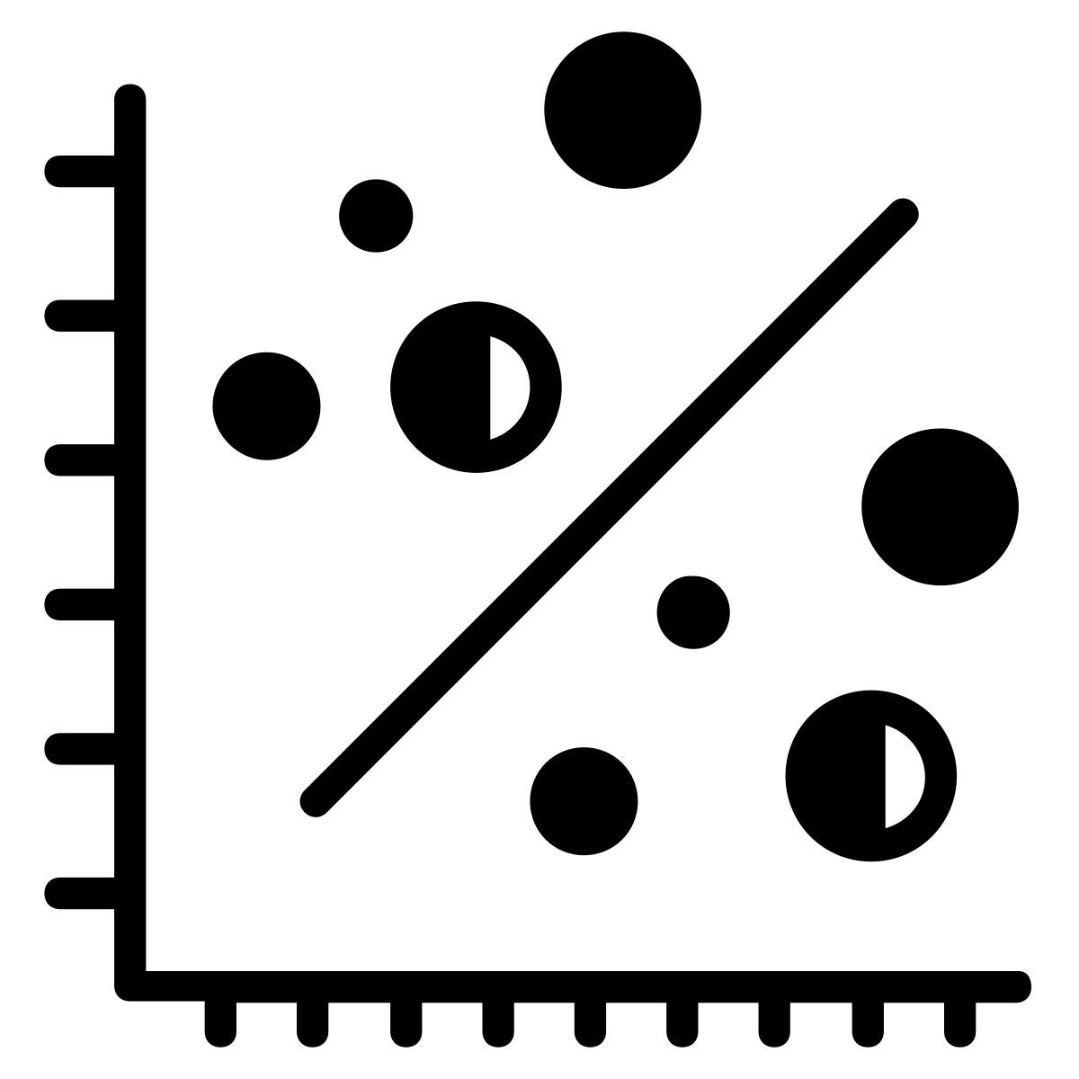linear regression icon
