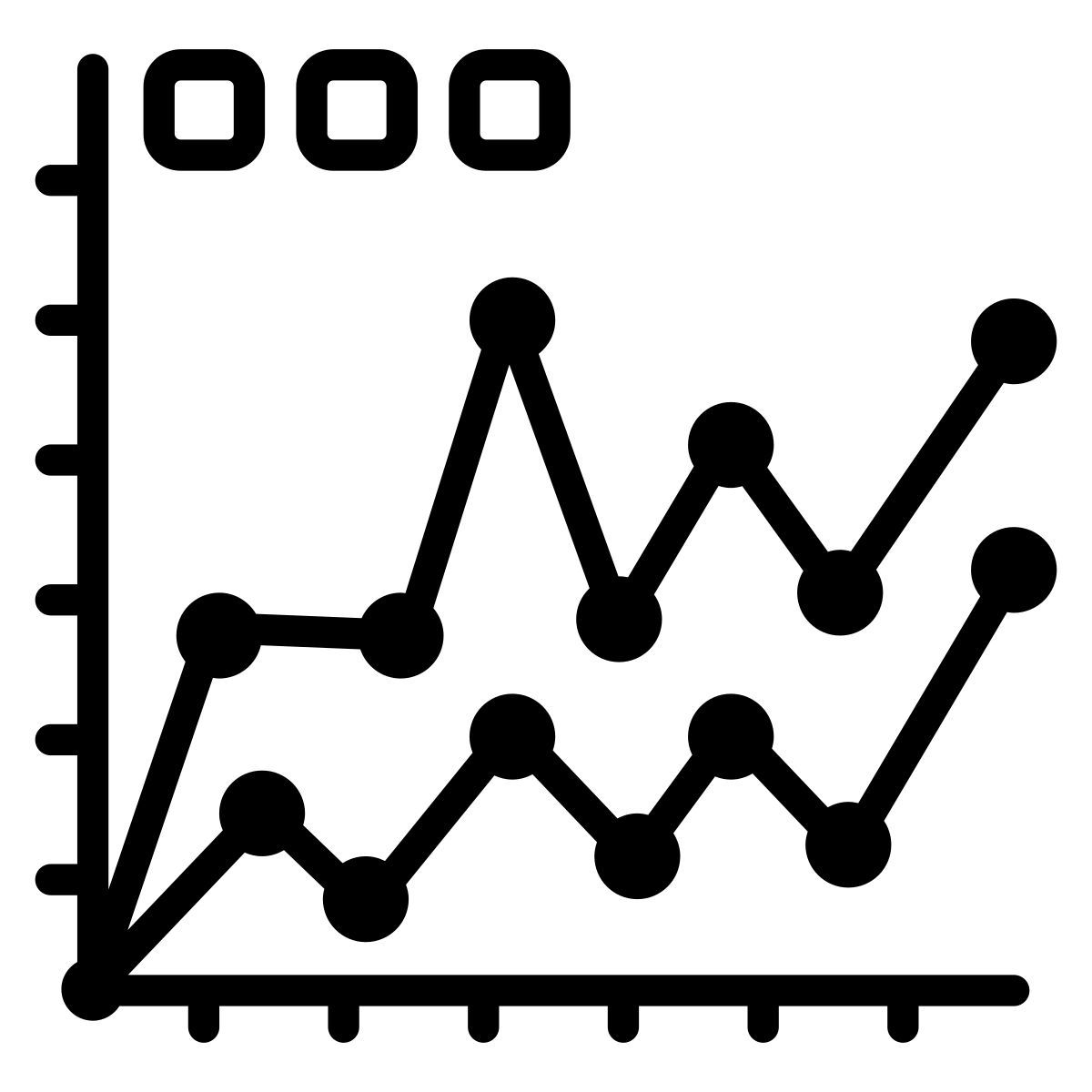 linear regression icon