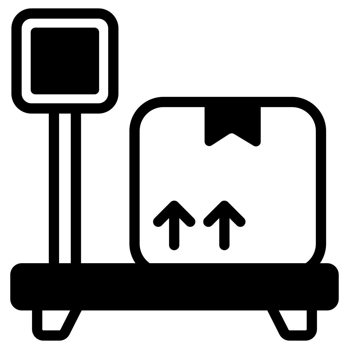 luggage scale icon