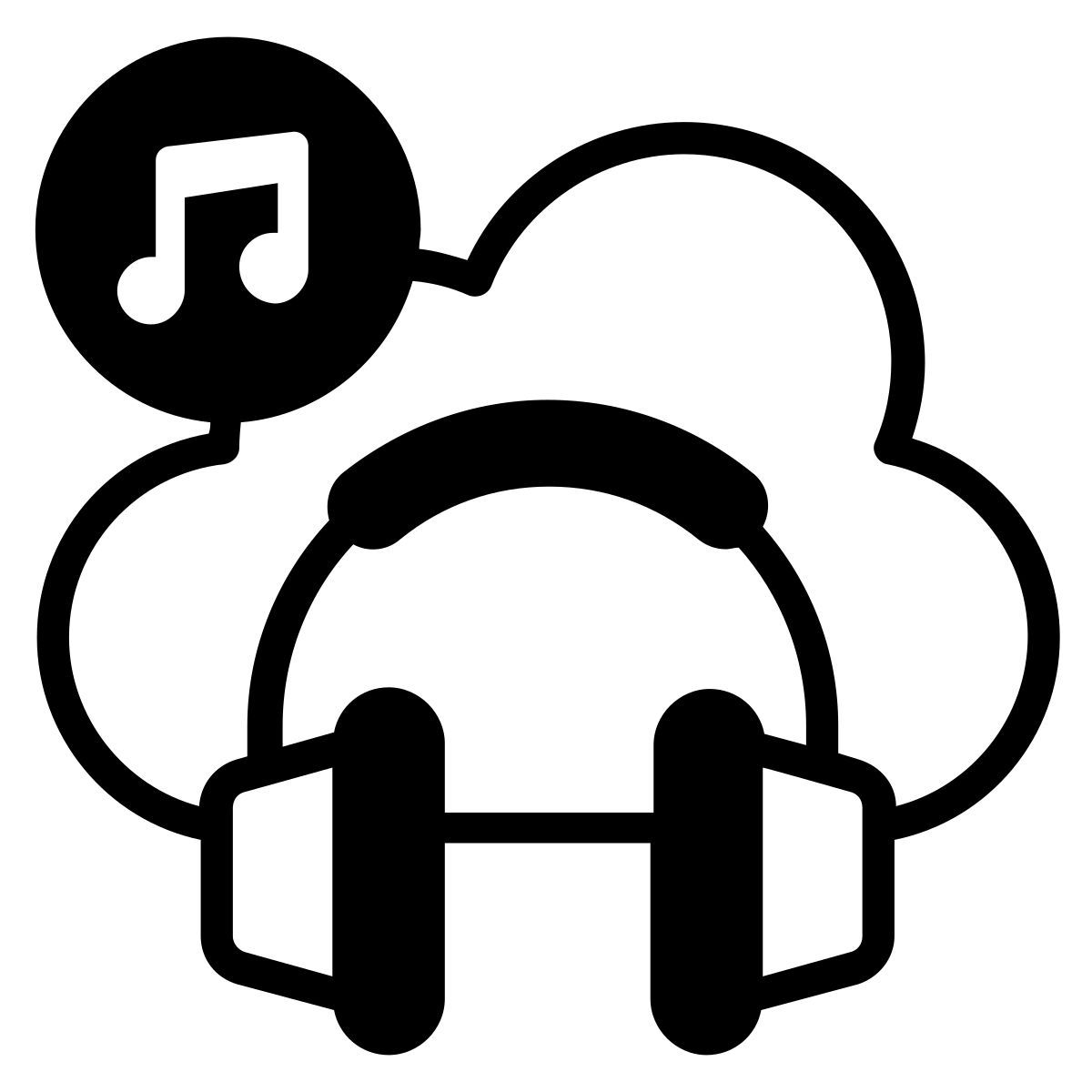 music cloud icon