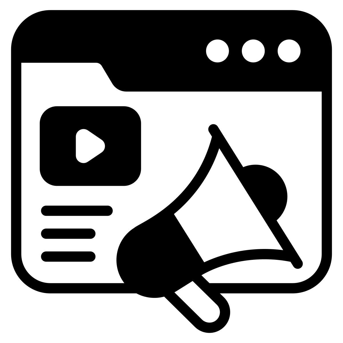 publicité en ligne icon