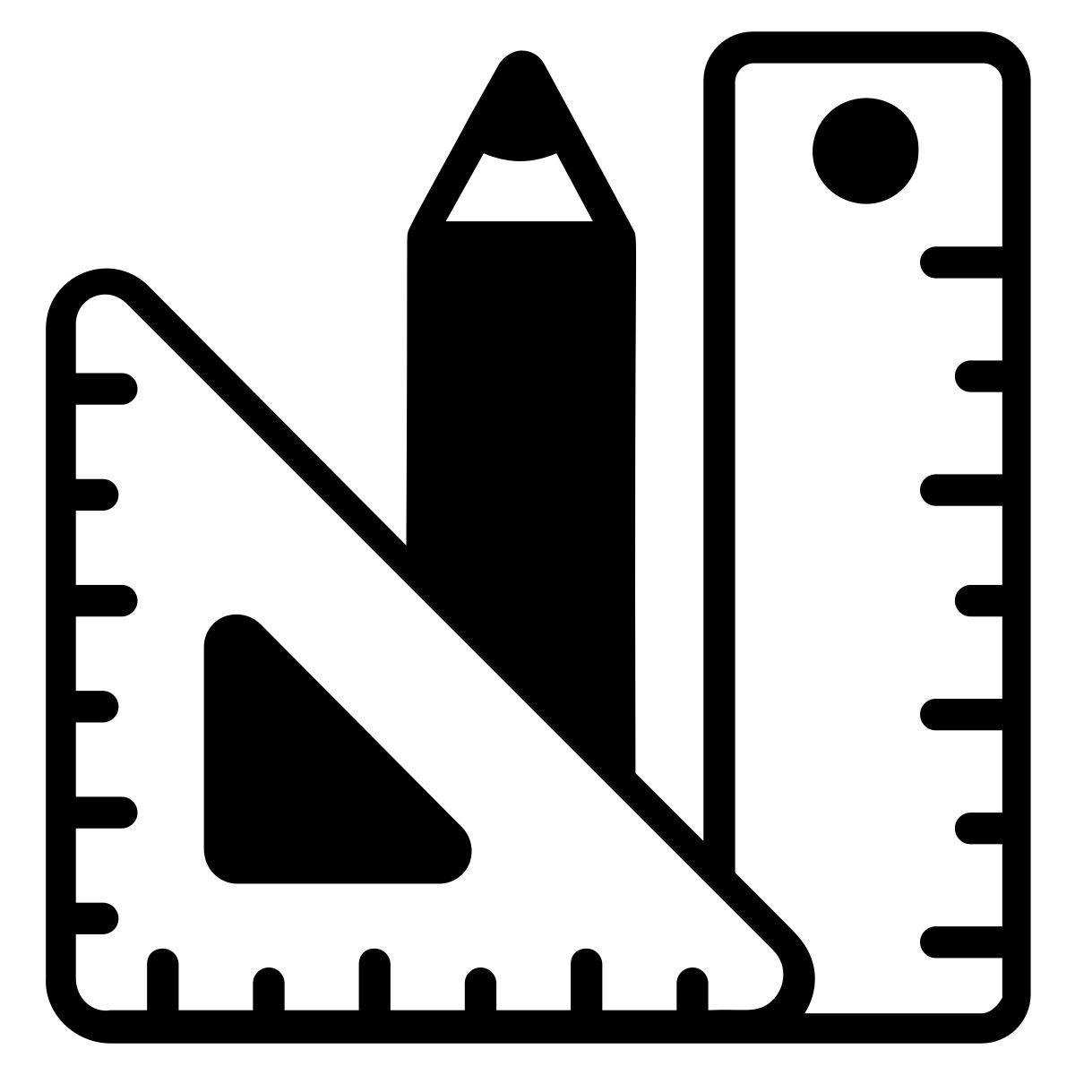 연필과 자 icon