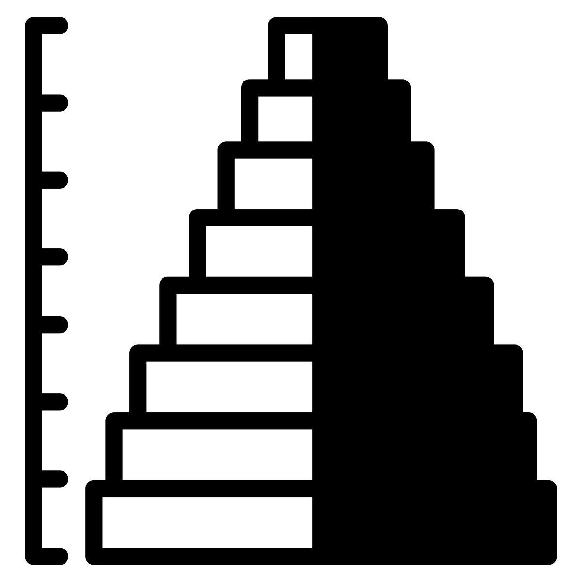 피라미드 차트 icon