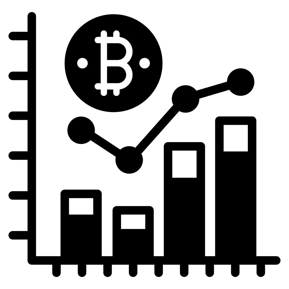 blockchain statistics icon