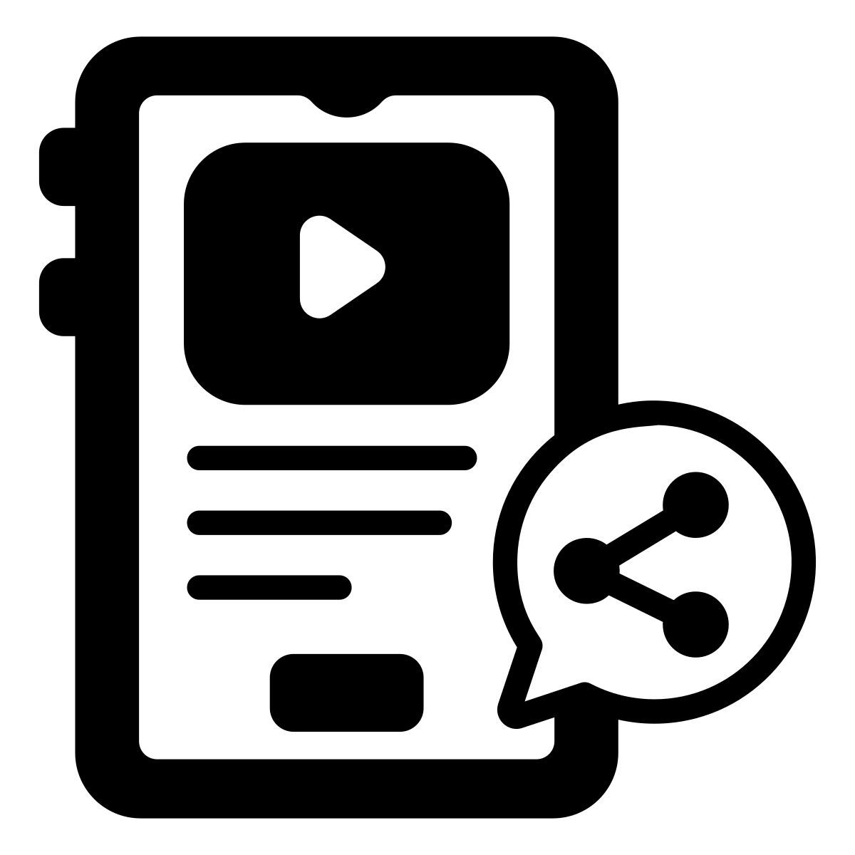 compartir vídeos icon