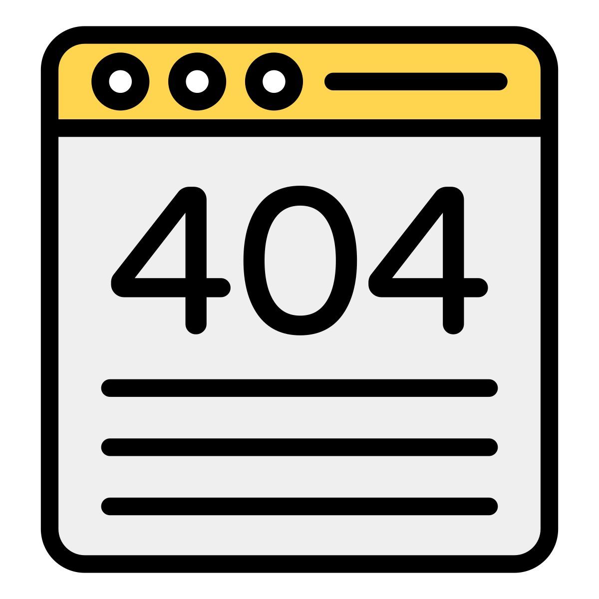 404 fehler icon