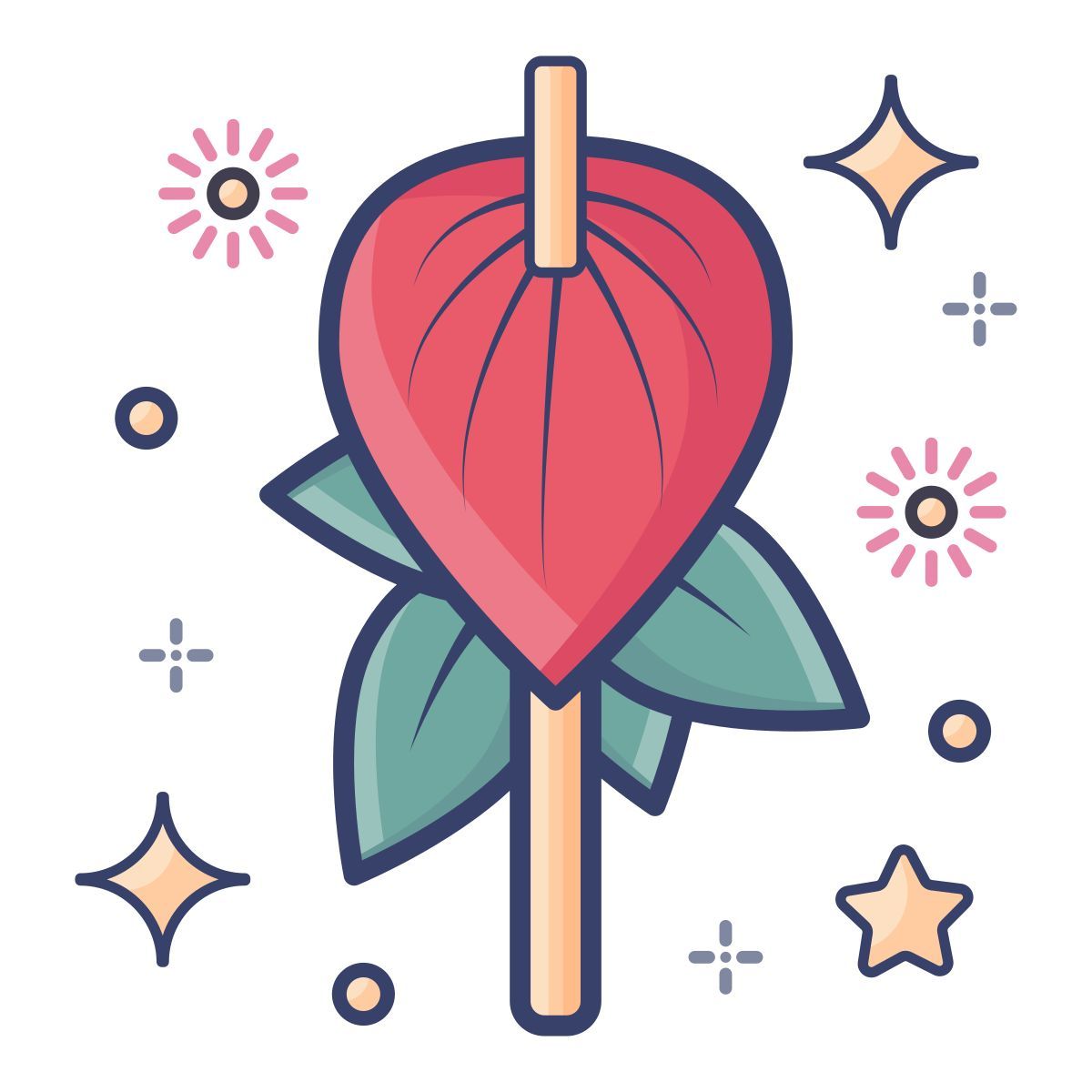 flor de antúrio icon