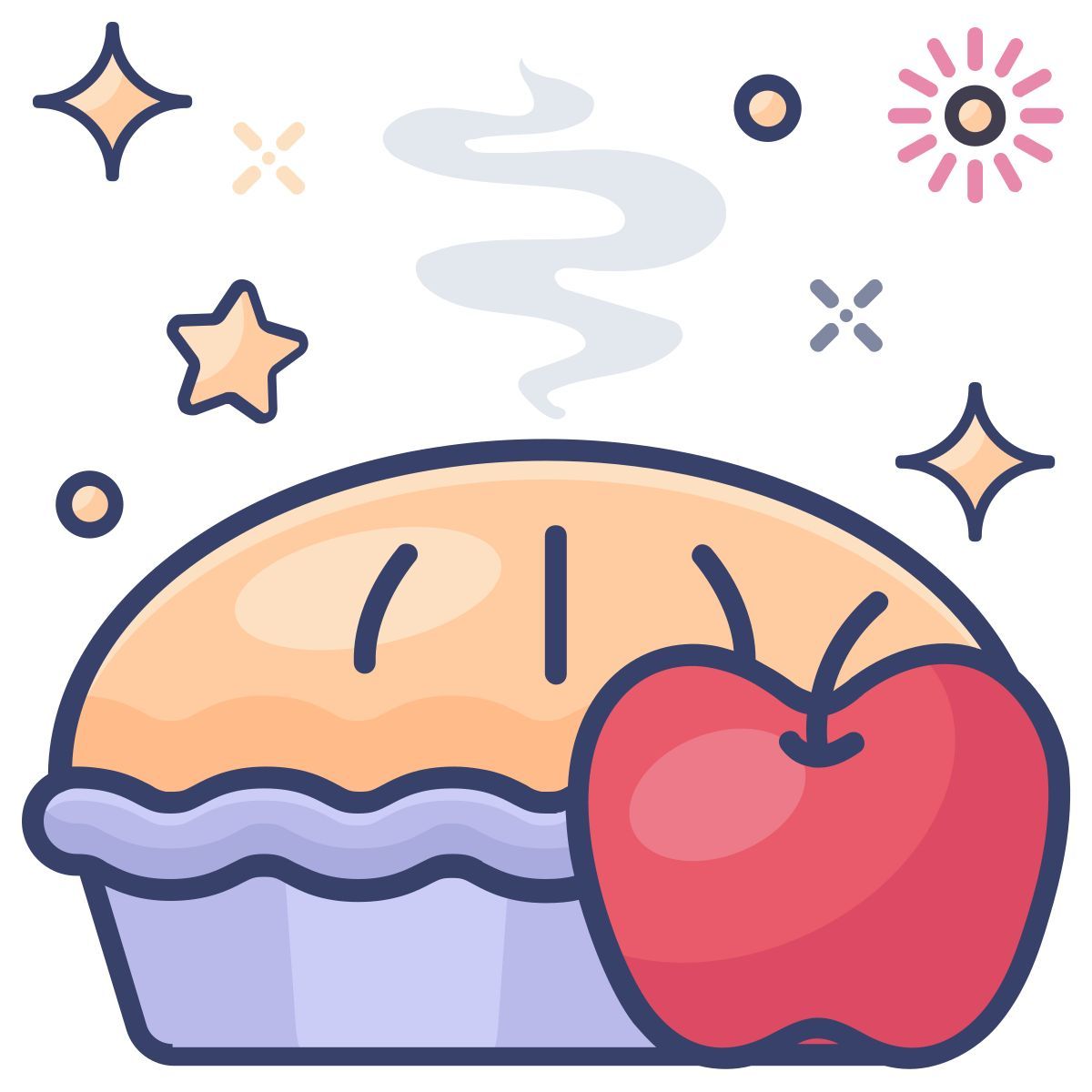 apple pie icon