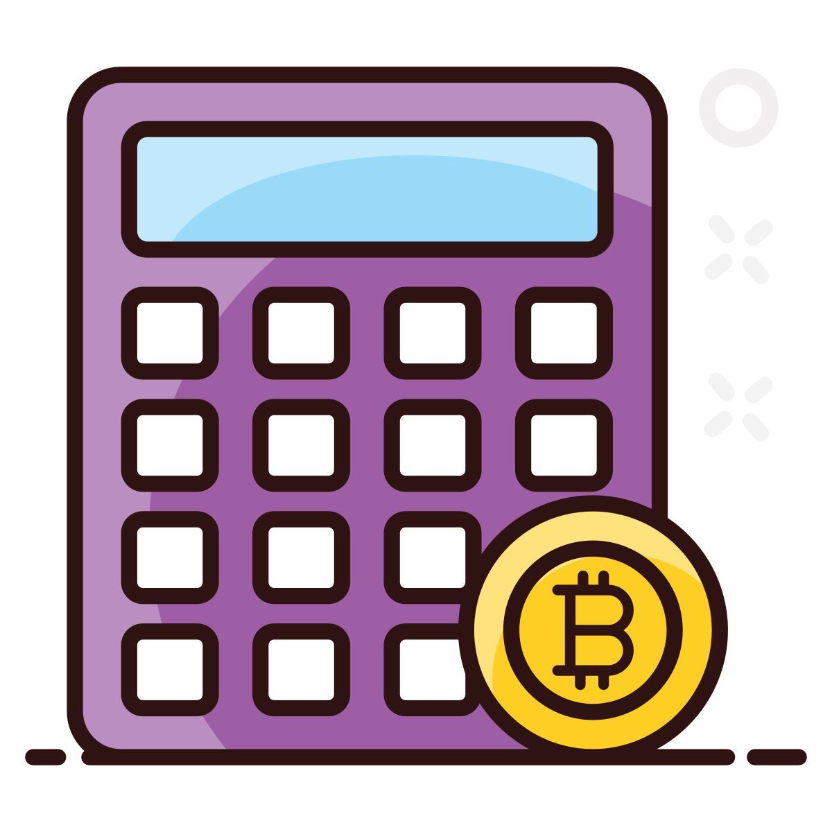 bitcoin calculations icon
