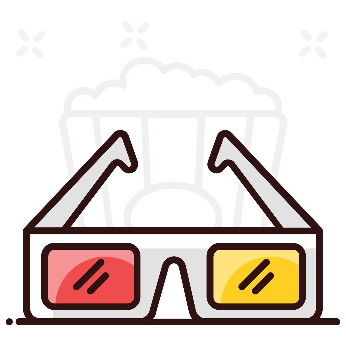 cinema glasses icon