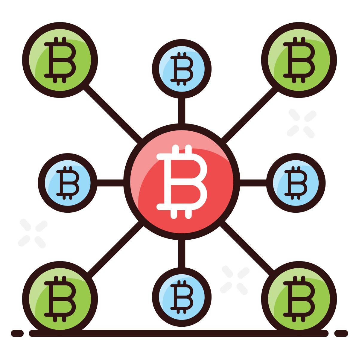 Rete di criptovaluta icon