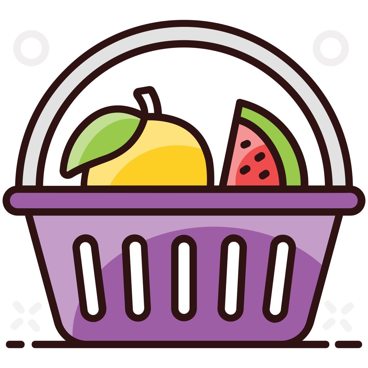 fruit basket icon
