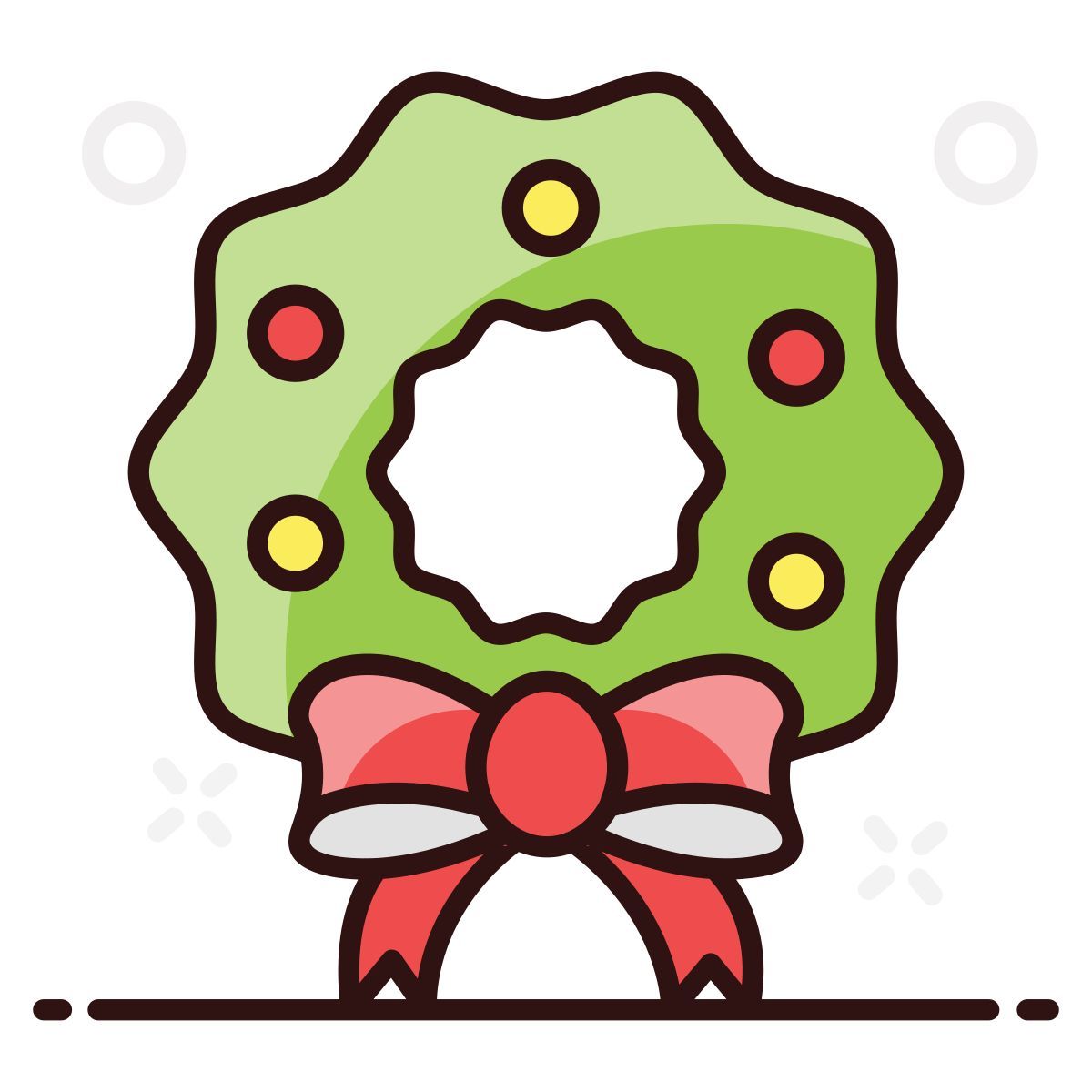 funeral wreath icon