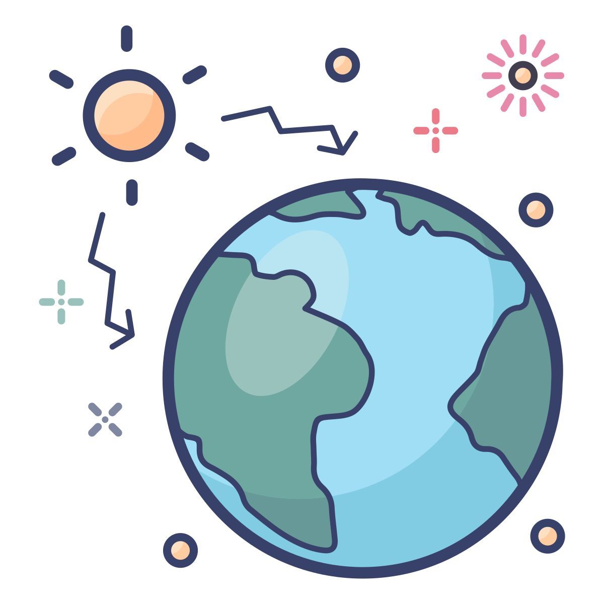 global temperature icon