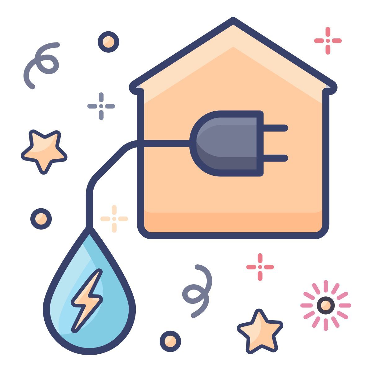 hydroelectric power icon