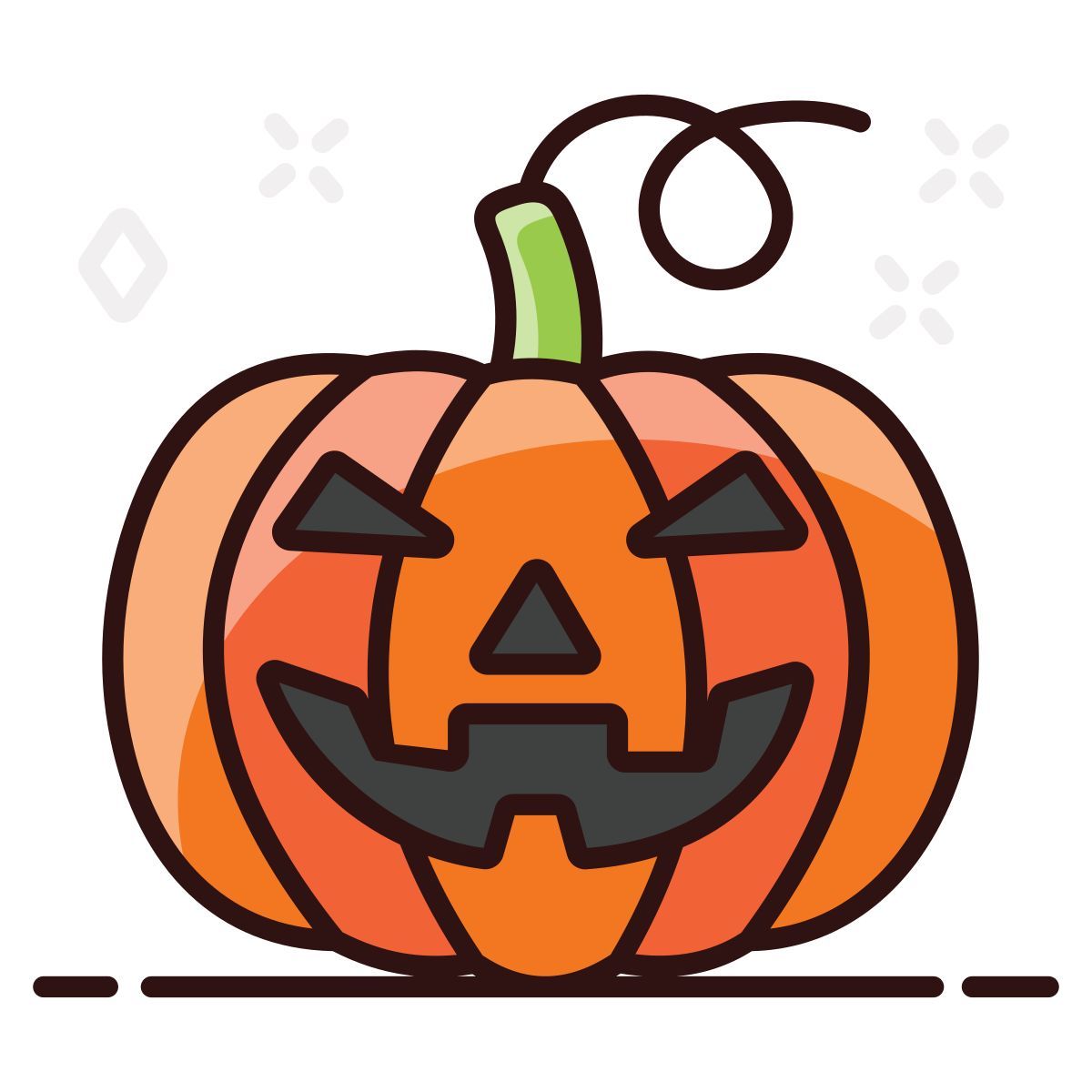 scary pumpkin icon
