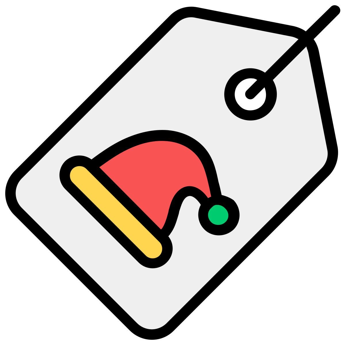 christmas tag icon