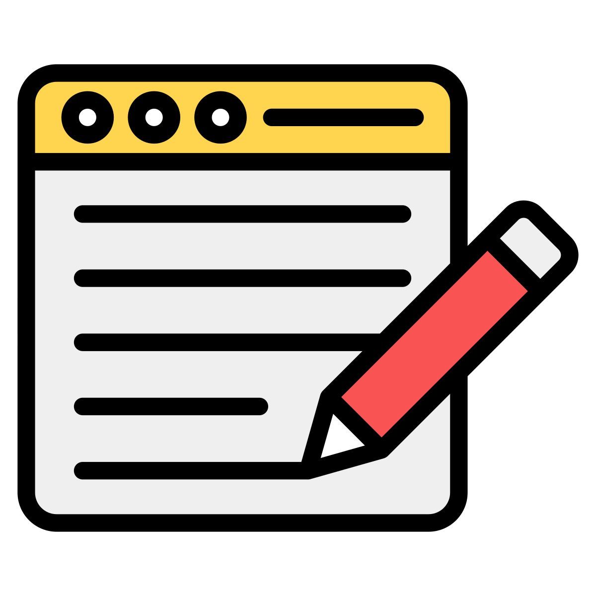 escrever icon