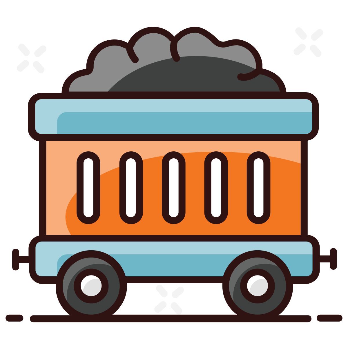 mining cart icon