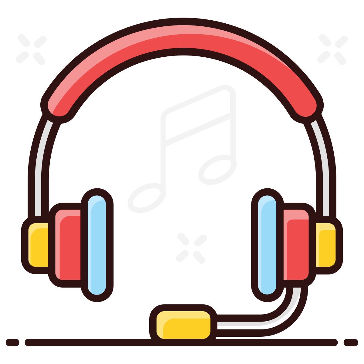 music headphone icon