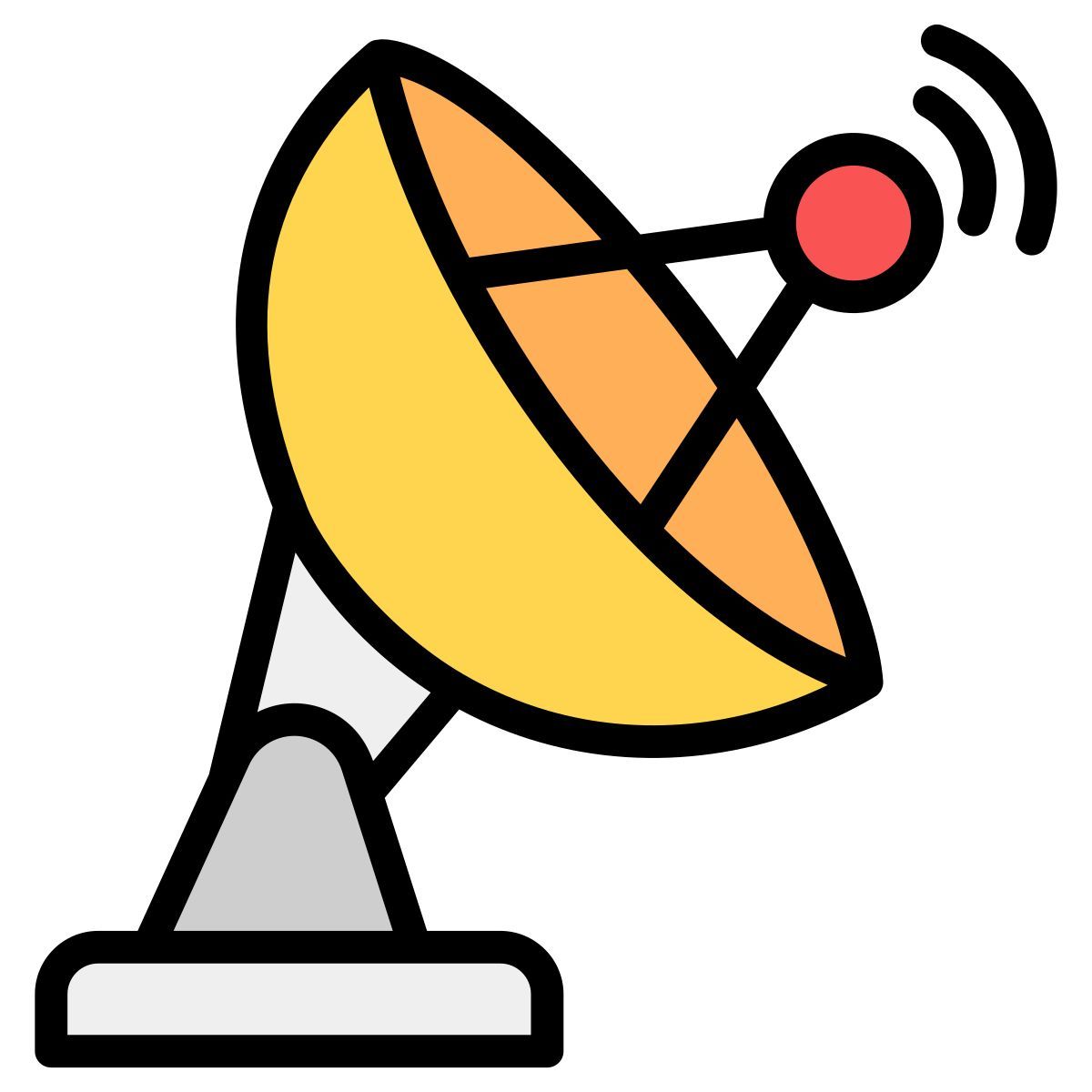 parabolic antenna icon