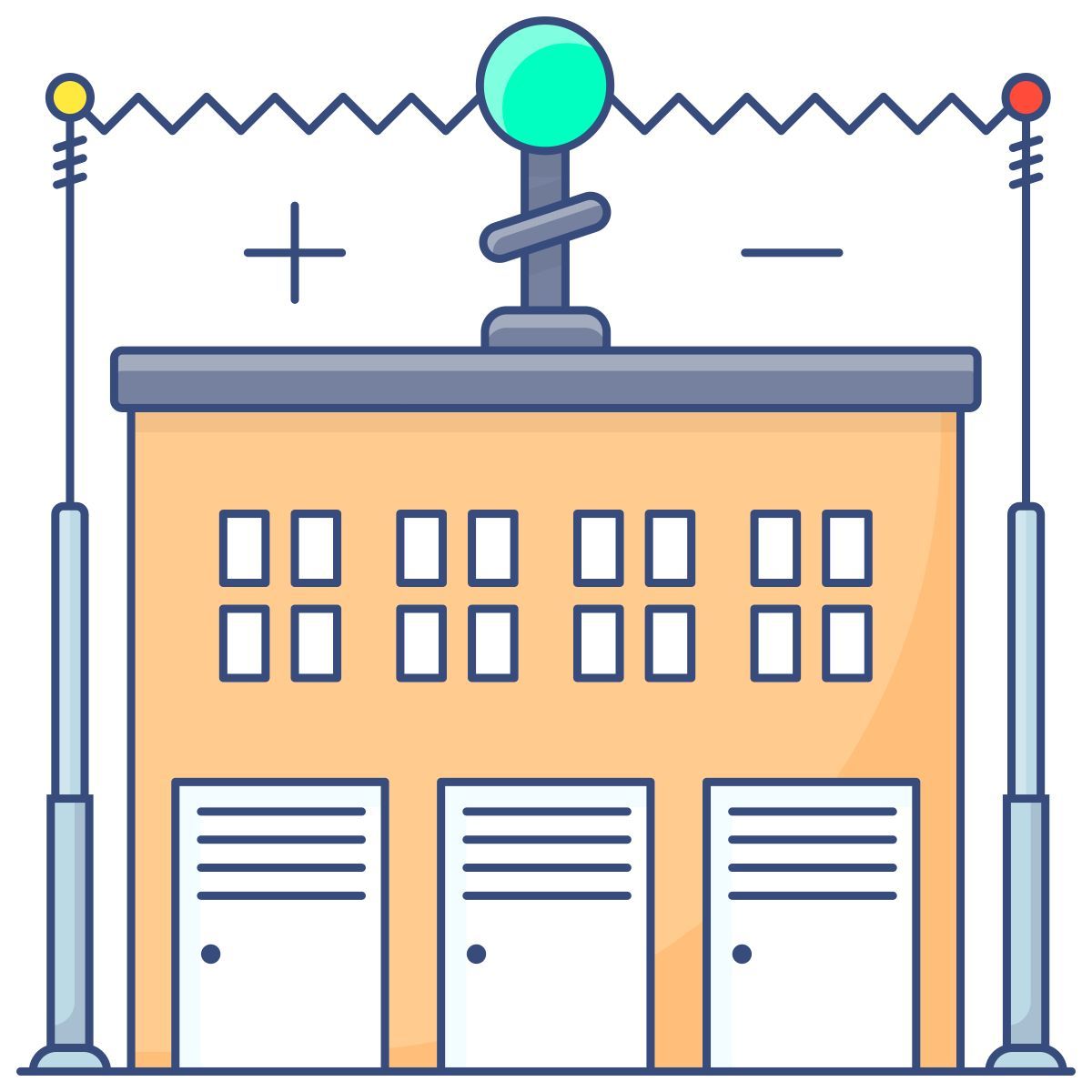 Central eléctrica icon