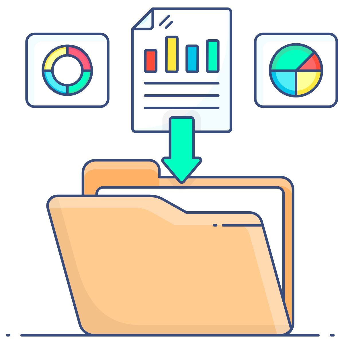 put in folder icon