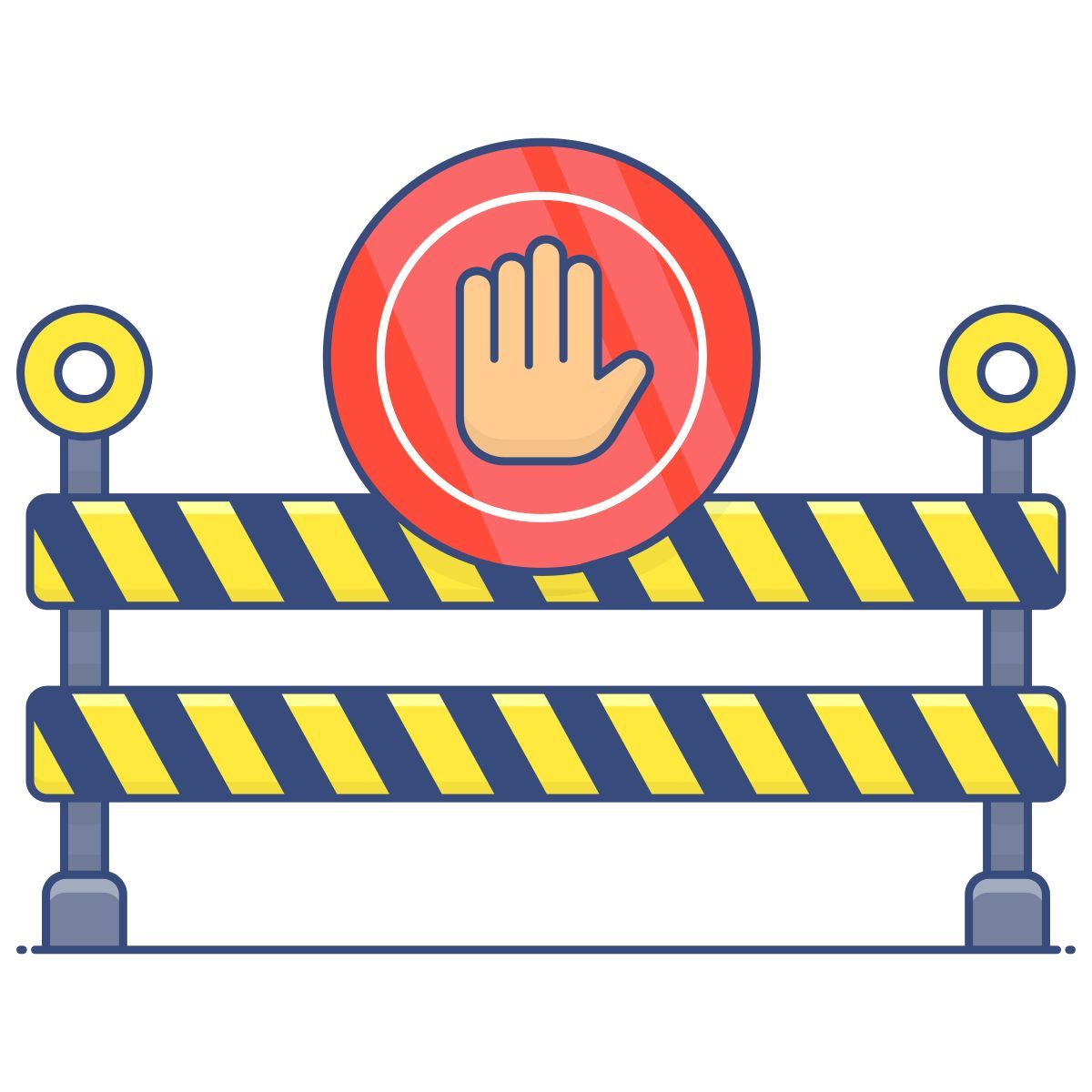 road block icon