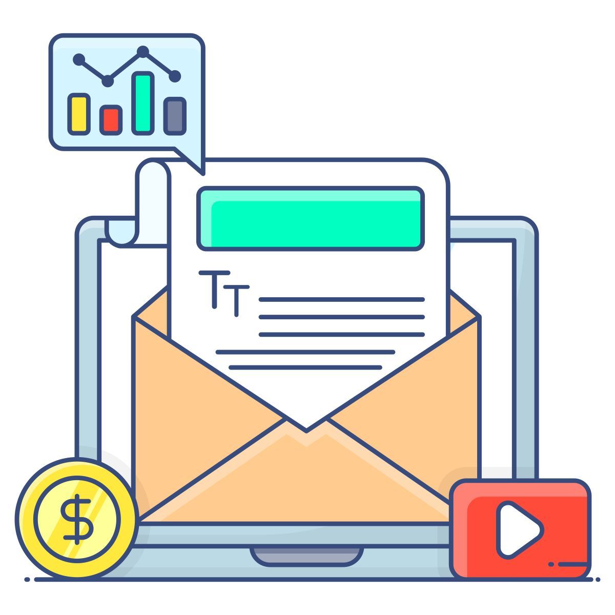 financial statistics icon
