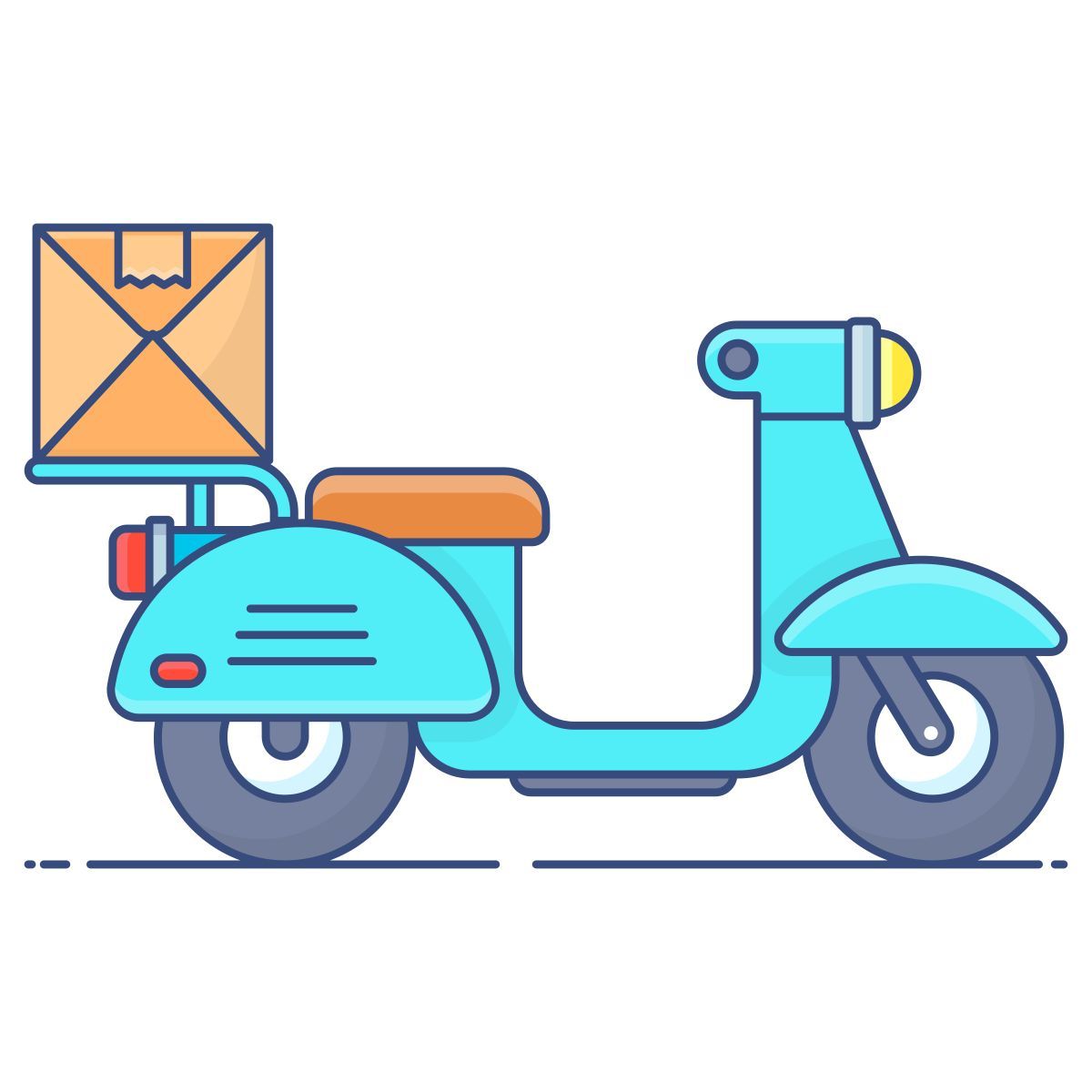 bicicletta per le consegne icon