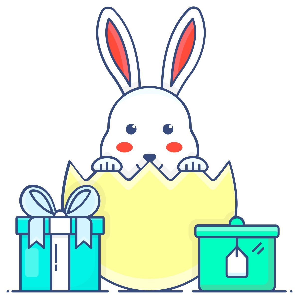easter bunny icon