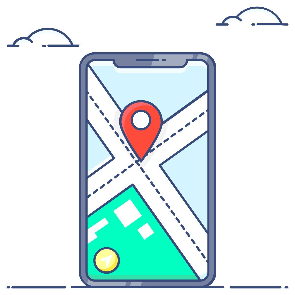 gps phone icon