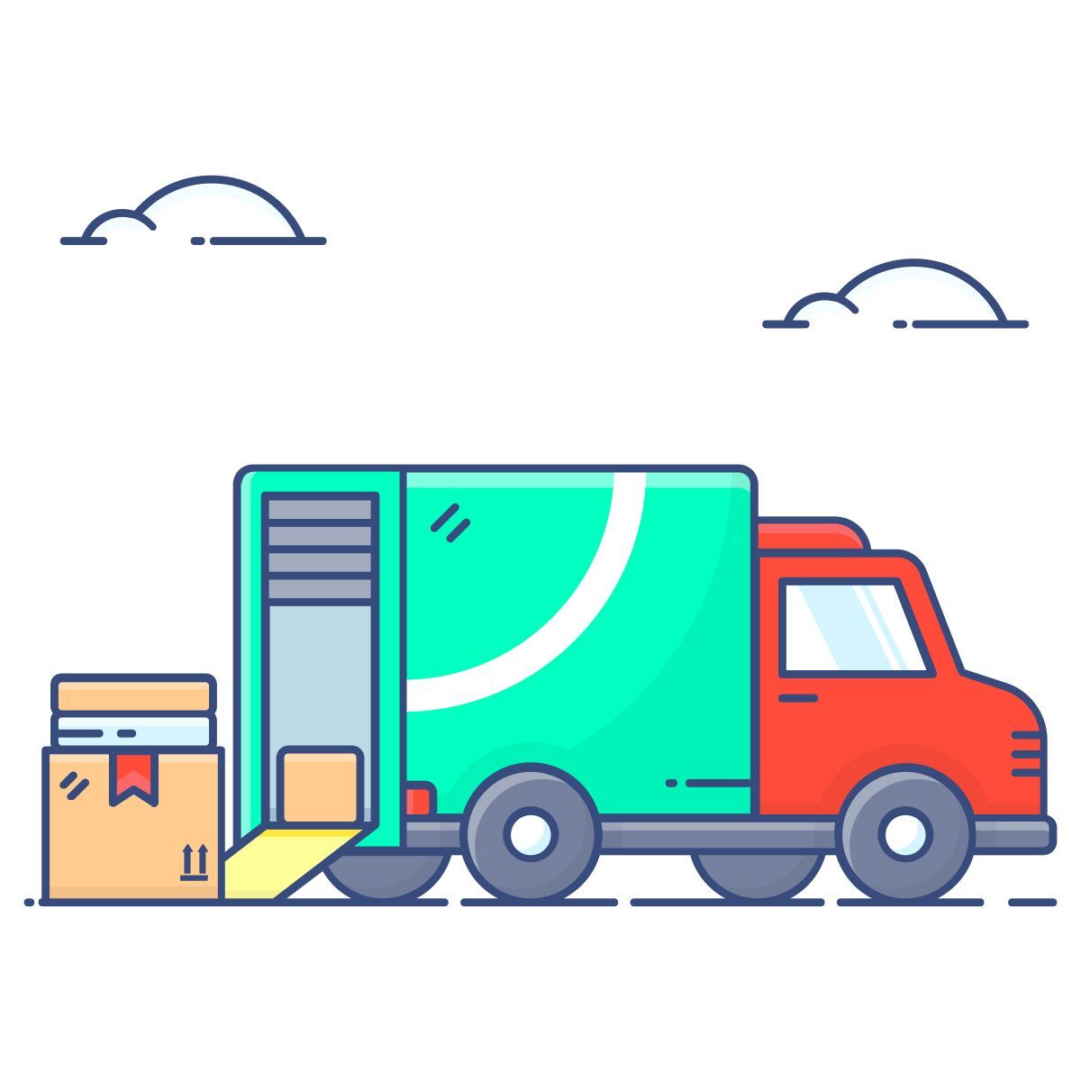 chargement des marchandises icon