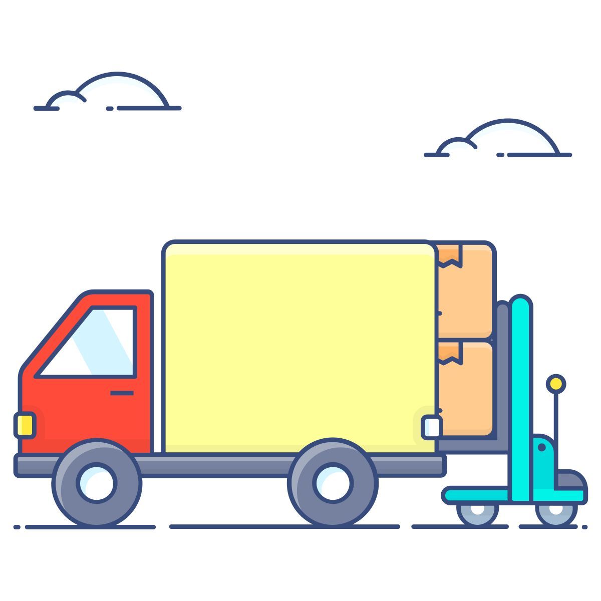 chargement des marchandises icon