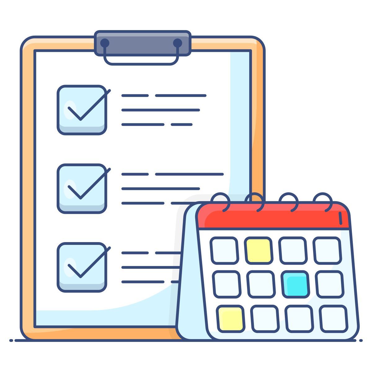 weekly calendar icon