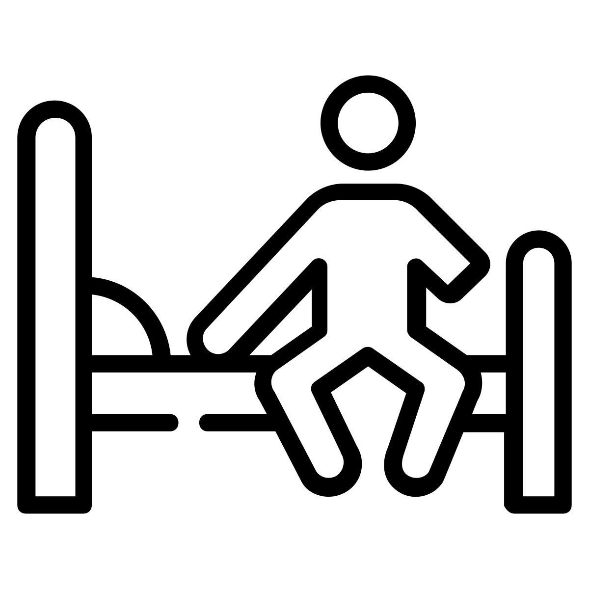armless patient icon