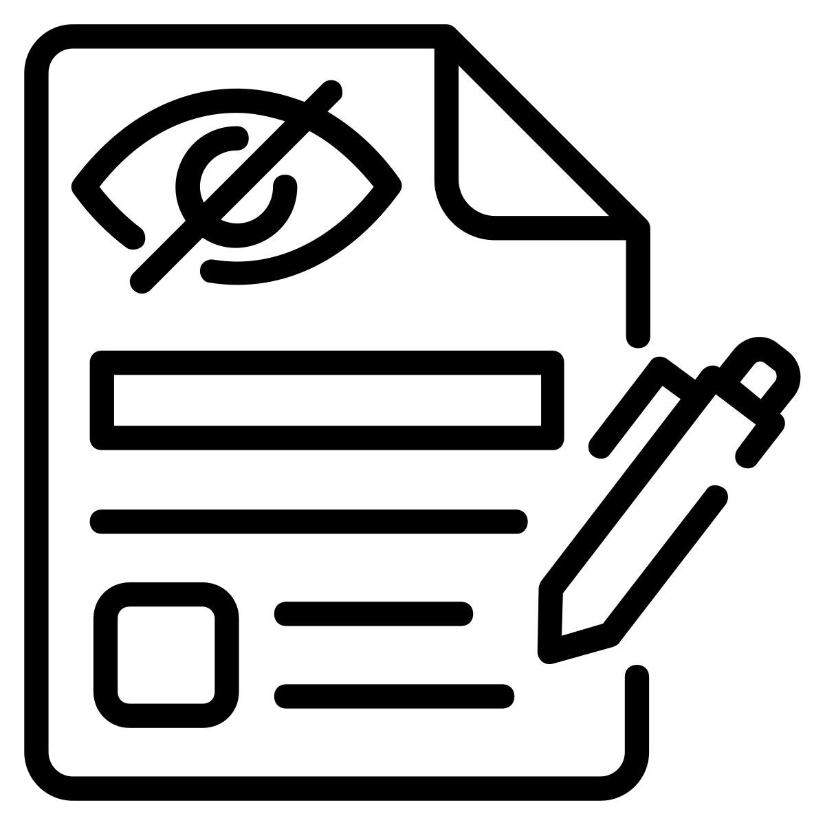 blindness test icon