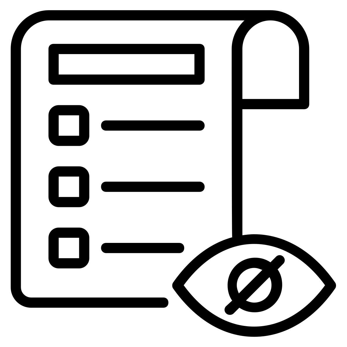 blindness test icon