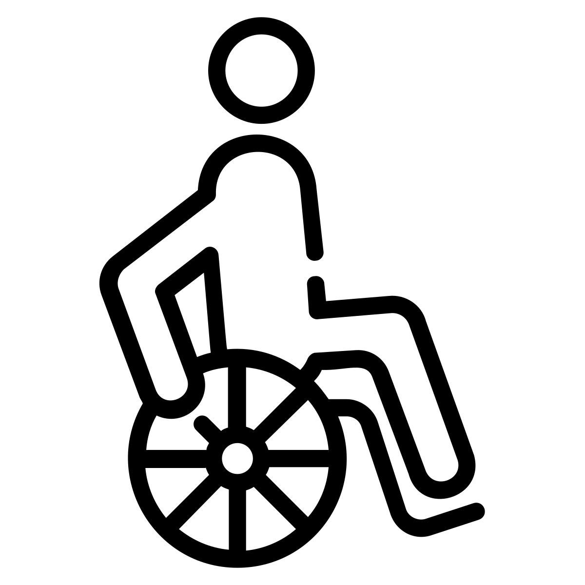 스포티 한 휠체어 사용자 icon