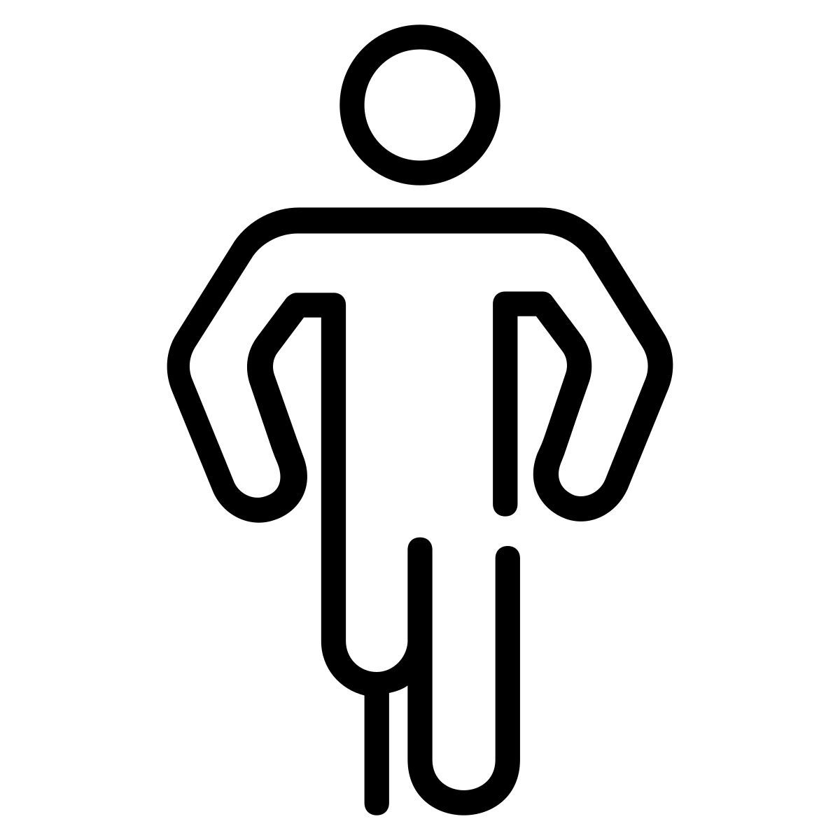leg disability icon