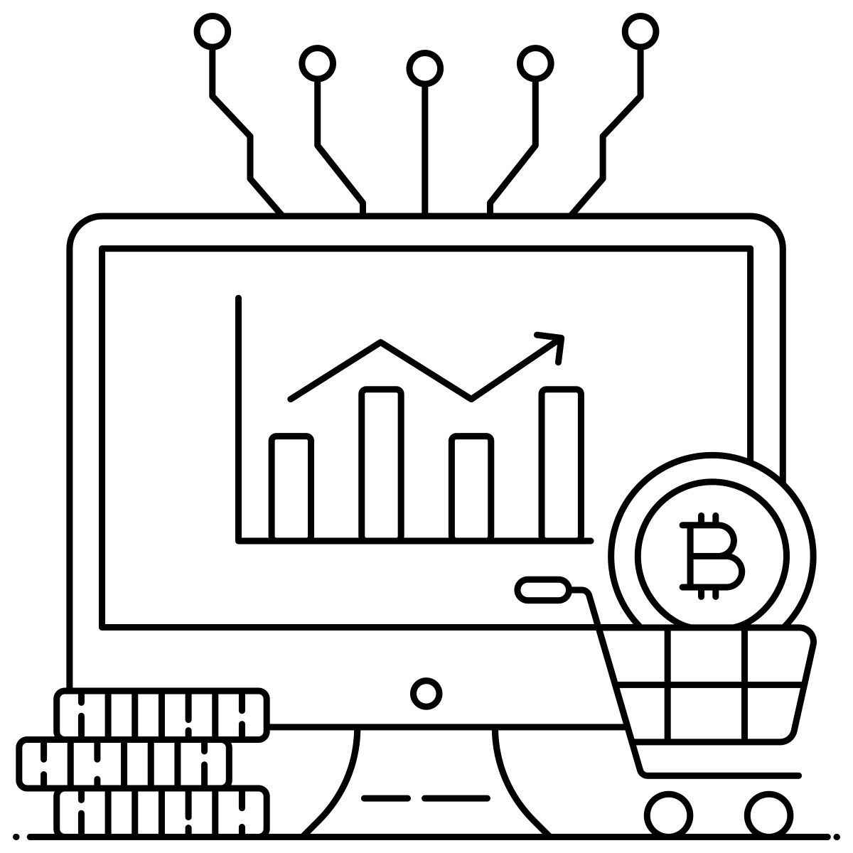 bitcoin statistics icon