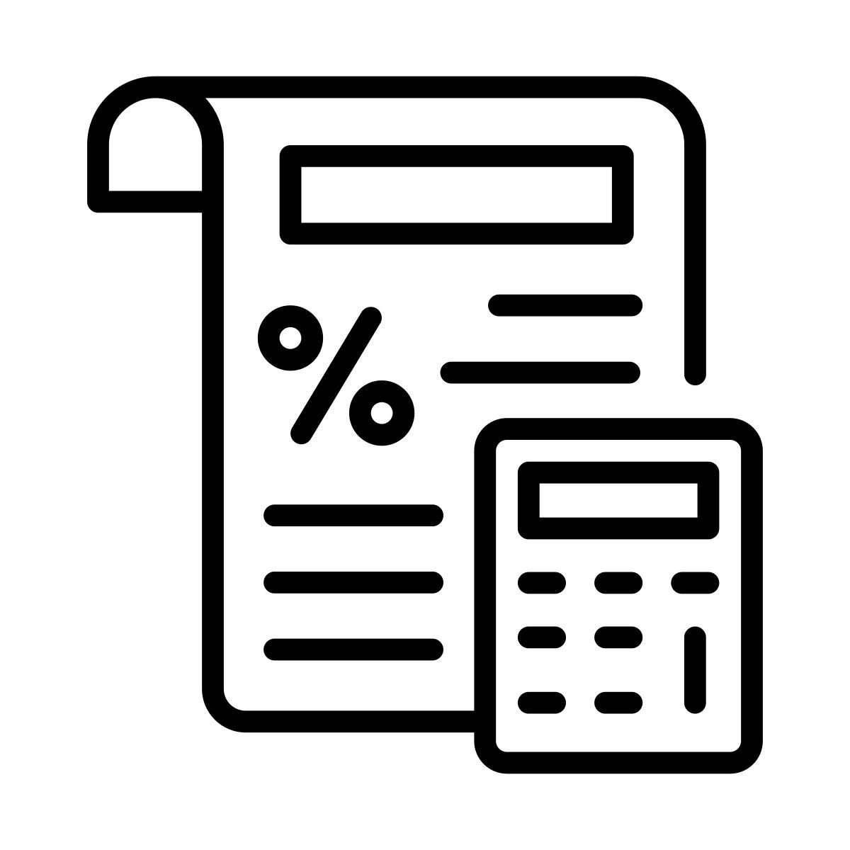 tax calculation icon